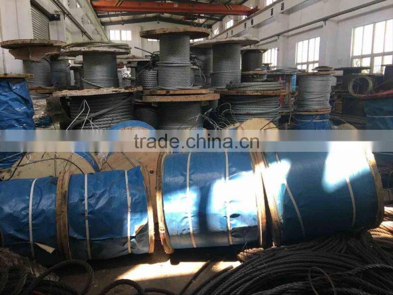 Hot Selling Wells 0.6-36mm Wire Rope with 6*19W+FC/6*7+FC