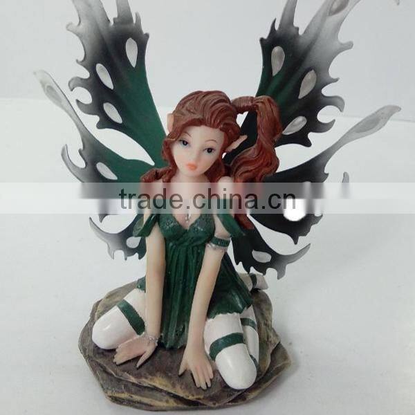 Custom Polyresin Thumbelina Cartoon Character Crafts Resin Garden Sister Garden Gnomes Statue Decoration