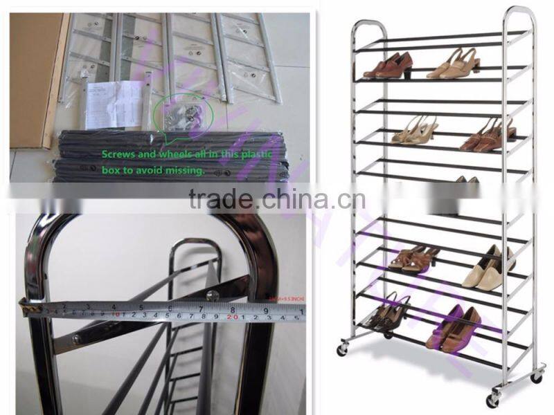 Vivinature 50 pairs shoes rack with anti slipping process treatment shoes tower