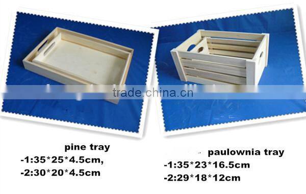 handmade custom small old wooden crate with compartment