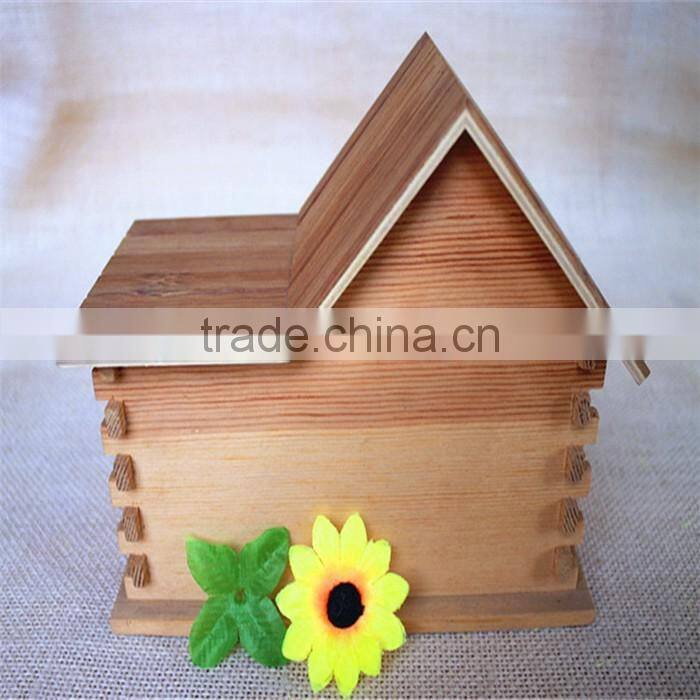Unfinished conjoined kids pine wood cutting toys house shape wood toys for sale