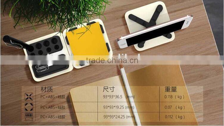Creative Desktop Storage three-piece Simple Desk tool case memo paper box/phone dock/pencil vase