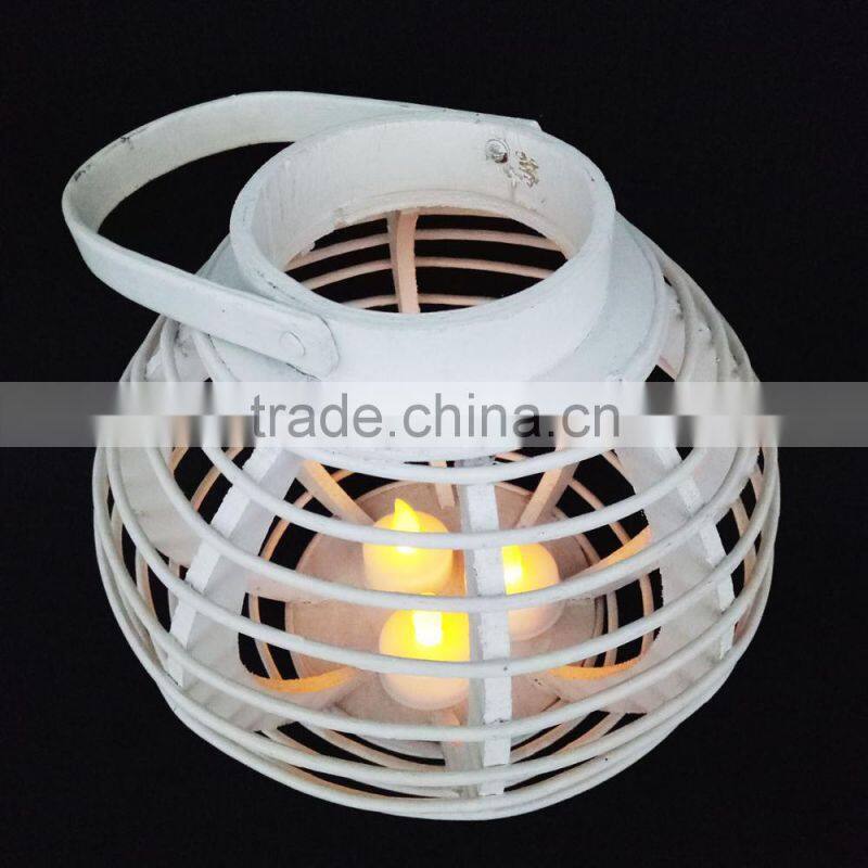 Wooden lanterns are multi-style LED candles