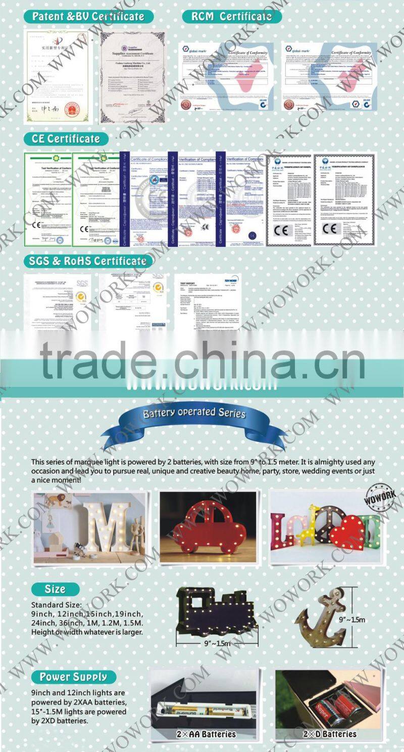 Large led letter Light Box