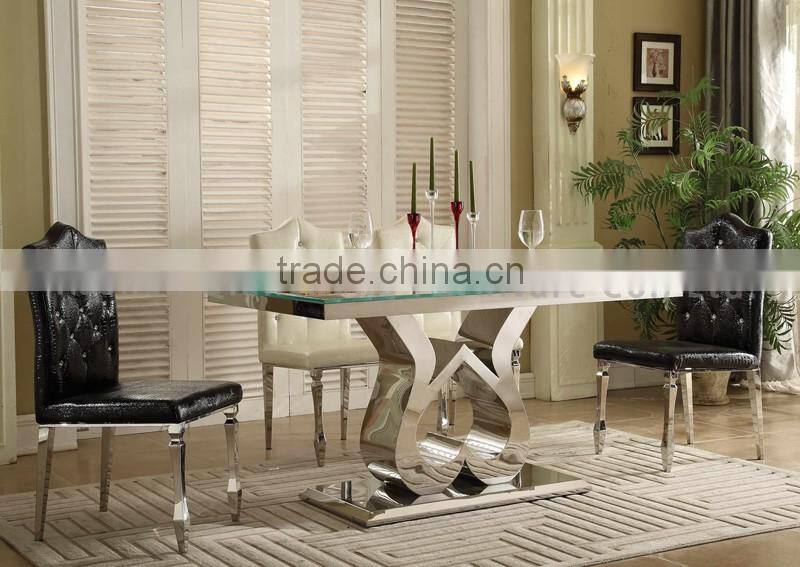 6 Seater Philippine Glass Dining Table Set