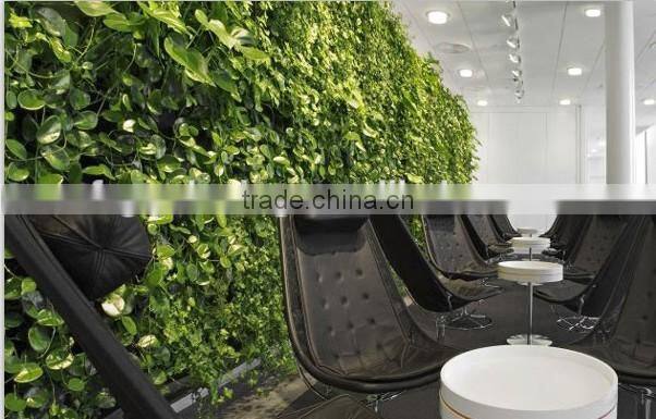 Green wall flower pots