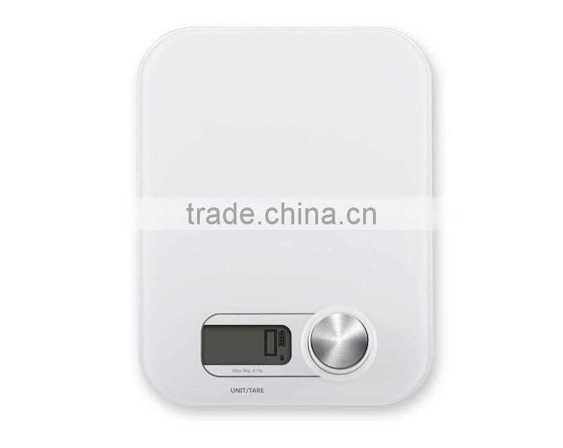 Kinetic Energy Battery-free digital glass kitchen food scale