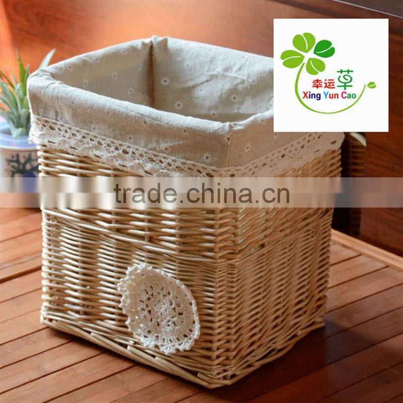 large rectangular black wicker laundry basket