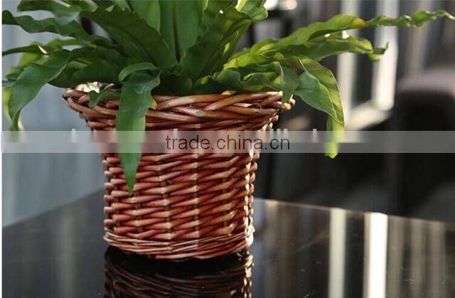 2015 wholesale wicker flower wickerwork vase