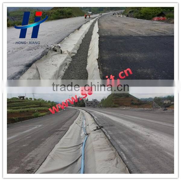 polyester short fiber needle punched non woven geotextile used in road construction