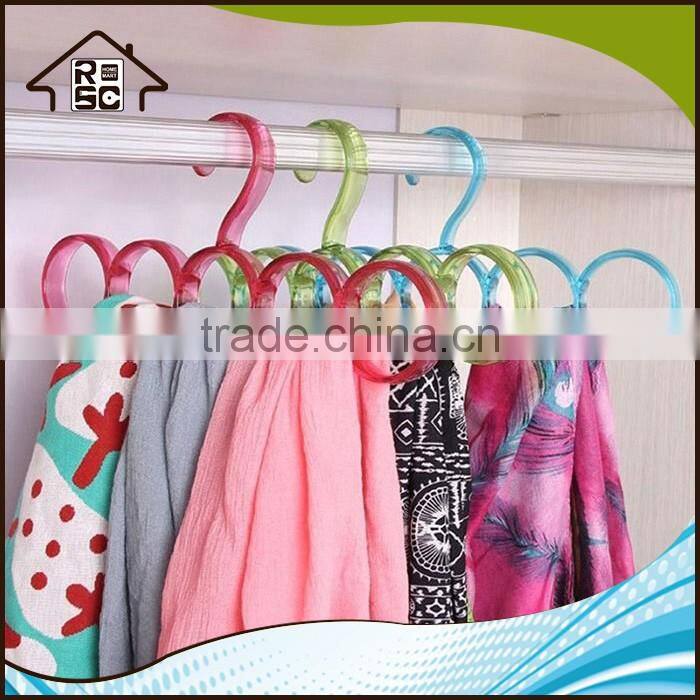 NBRSC Multi-function Plastic Scarf Hanger 5 Holes Scarf Hangers Towel Hanging Closet Organiser