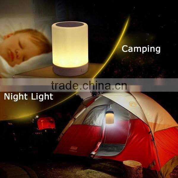 High Quality Music Mini Portable bluetooth speaker with LED Lamp