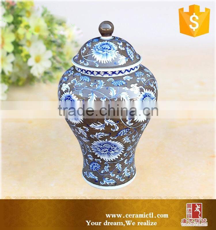 Customize ginger pots home goods white ceramic storage jar