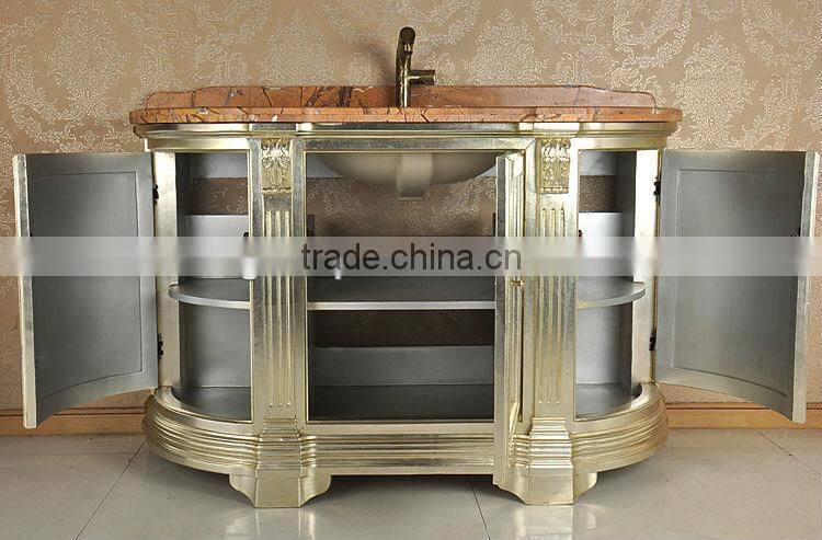 2013 New Classical Bathroom Cabinet,Hand Carved Bathroom Cabinetry,Antique Wood Vanity For Bathroom(BF08-4065)