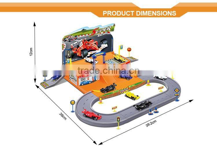 DIY Kid parking toy super garage playset