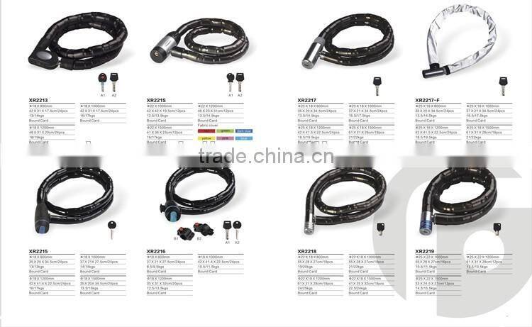 Universal bike bicycle cycling key safety bracket 2key wheel lock for motorcycle