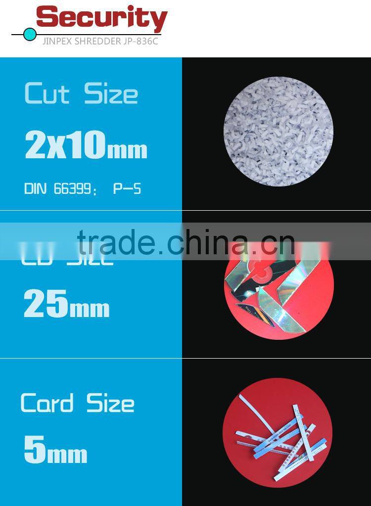 CD&Crdit card A4 micro paper shredder JP-836 GS