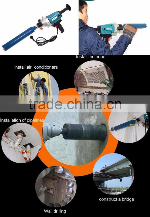 5" Three Section Concrete Diamond Core Drill Bits Hole Saw Masonry Asphalt Cement Brick Block