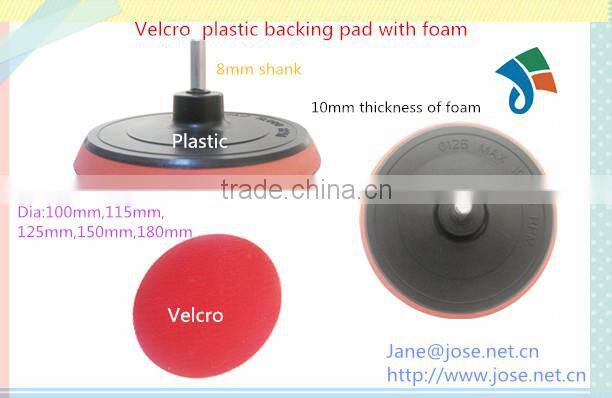 plastic foam With 8mm shank backing pad