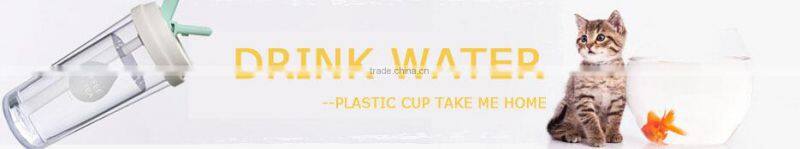 wholesale new fashion 16oz plastic cup with straw