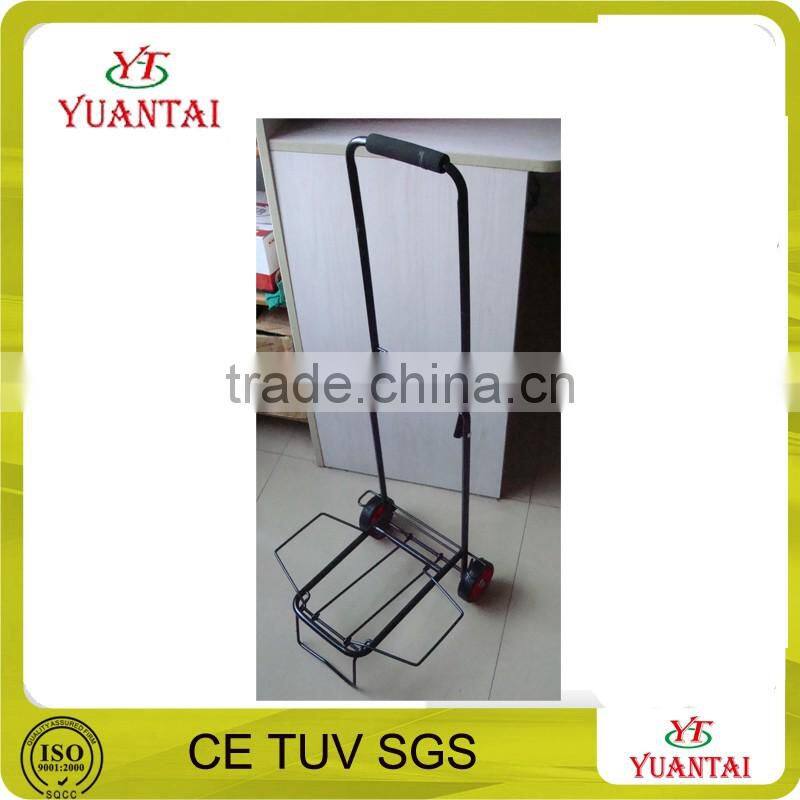 loading 15kg 30kg 40kg steel folding hand trolley shopping trolley HT501