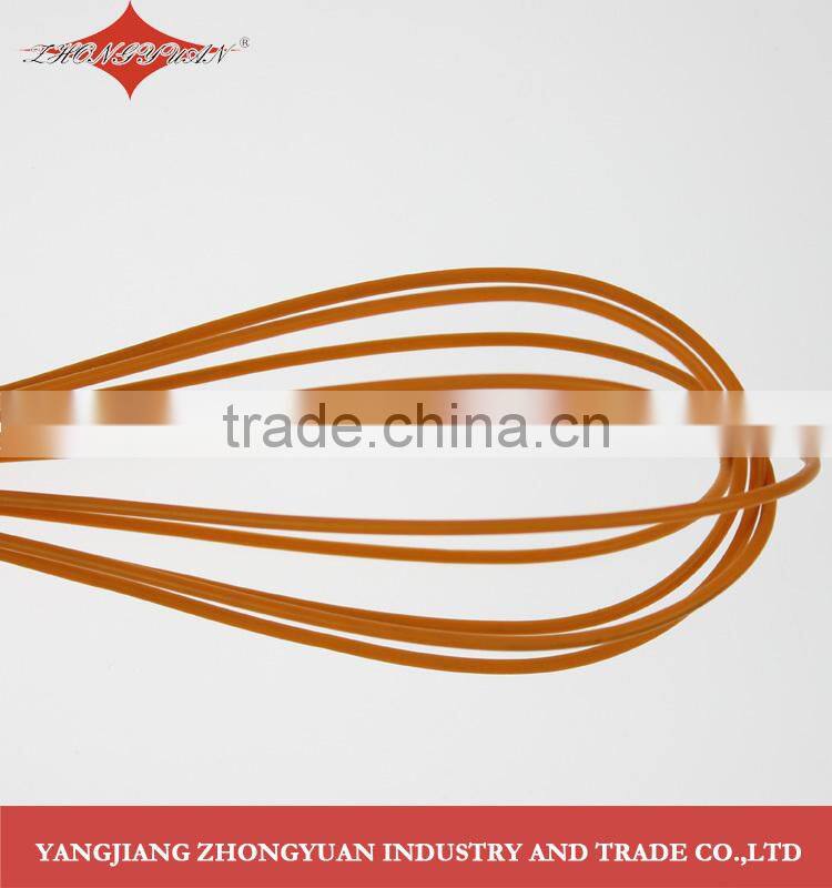 11.5" stainless steel handle silicone coated egg whisk
