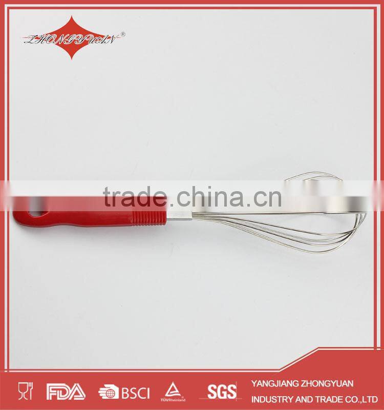 stainless steel kitchen egg whisk with ps handle