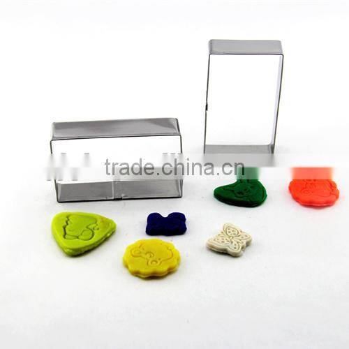100% Food grade baking tools stainless steel rectangle shape cookie cutter Hot sale cake decorating tools