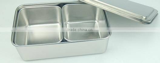 SS201stainless Steel magnetic Spice Box With 4 Compartments