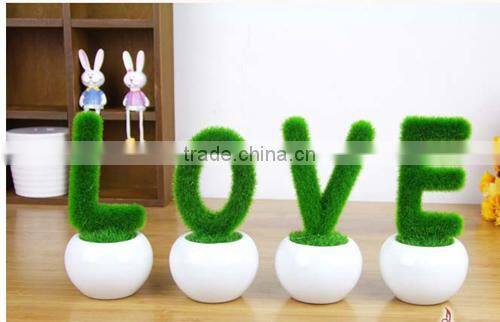 valentine day gifts birthday present flocking lovely tree artifical flowers for sweetheart