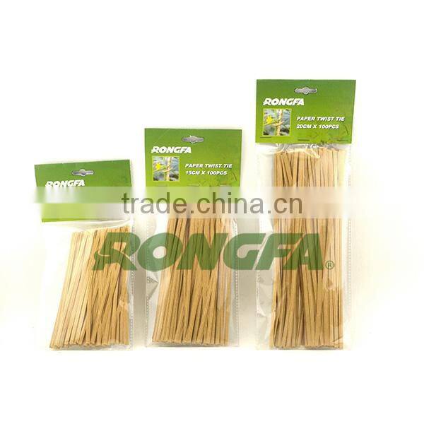 6mm x 30cm environmentally green vineyard twist ties