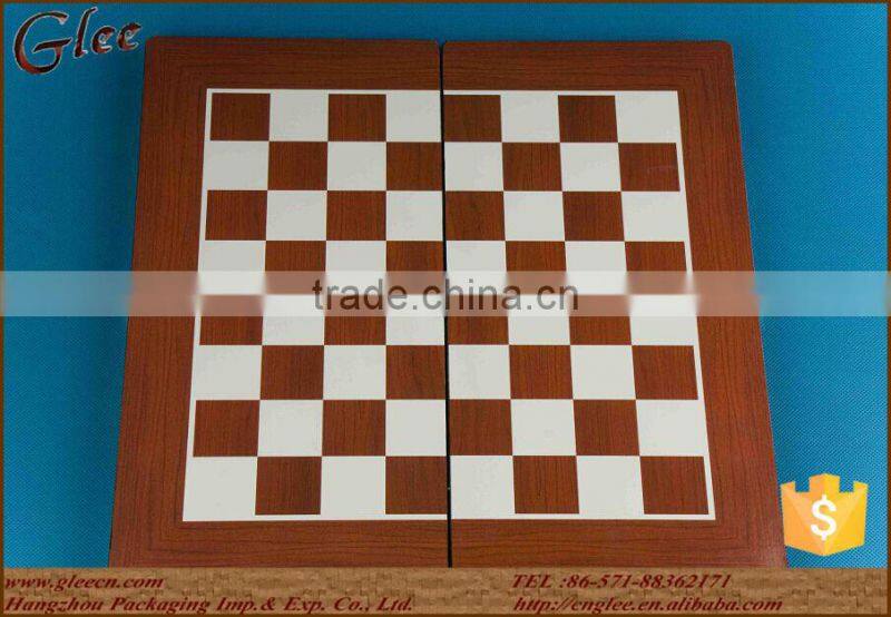 Professional wooden chess titans set/folded form and portable bamboo chess