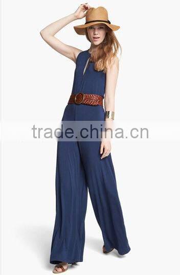 OEM 2013 new fishion Slit Back Jersey Jumpsuit from guangzhou