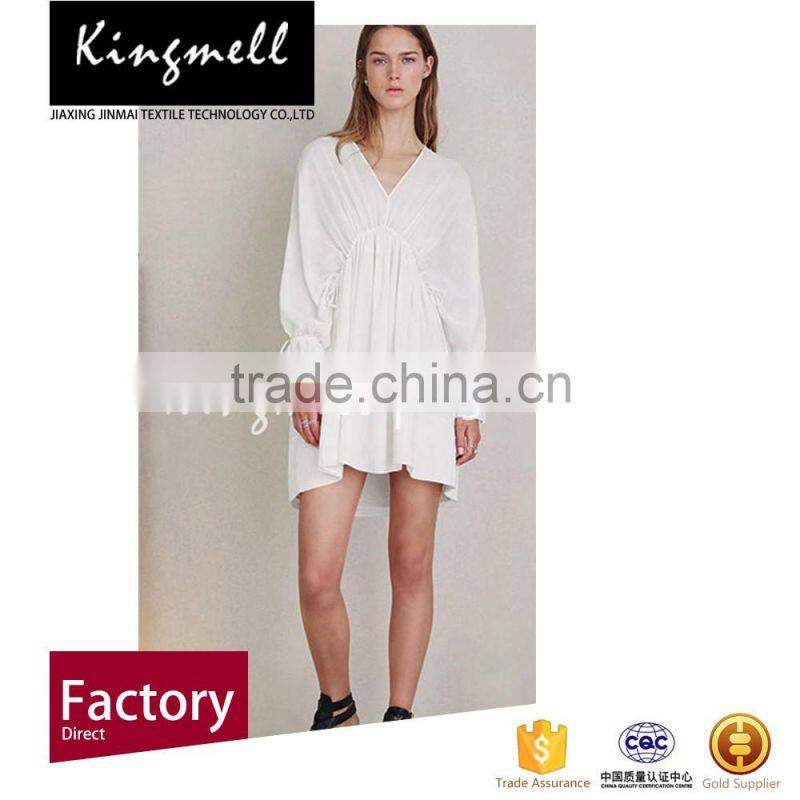 High quality white 100% cotton fabric used for garment fabric