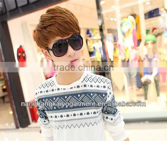 2014 Autumn New Stylish Men's Slim Korean Style Long Sleeve T-shirt