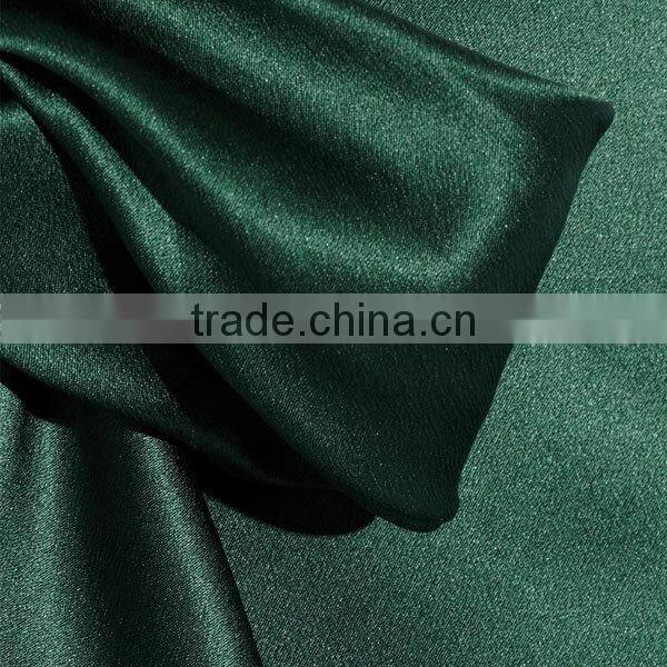 New high quality lady simple long sleeve green satin pussy bow blouse