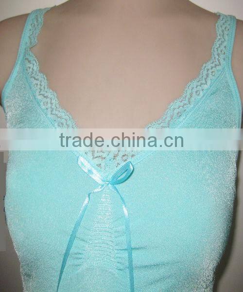 cheap seamless vest with lace (HB083)