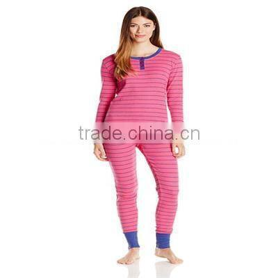 2016 Bottoms Out Women's Striped clothing Pajama Set