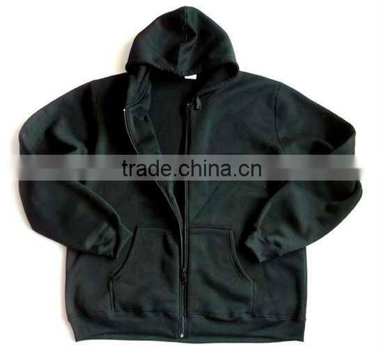 Boy's plain fleece hoodies full zipper