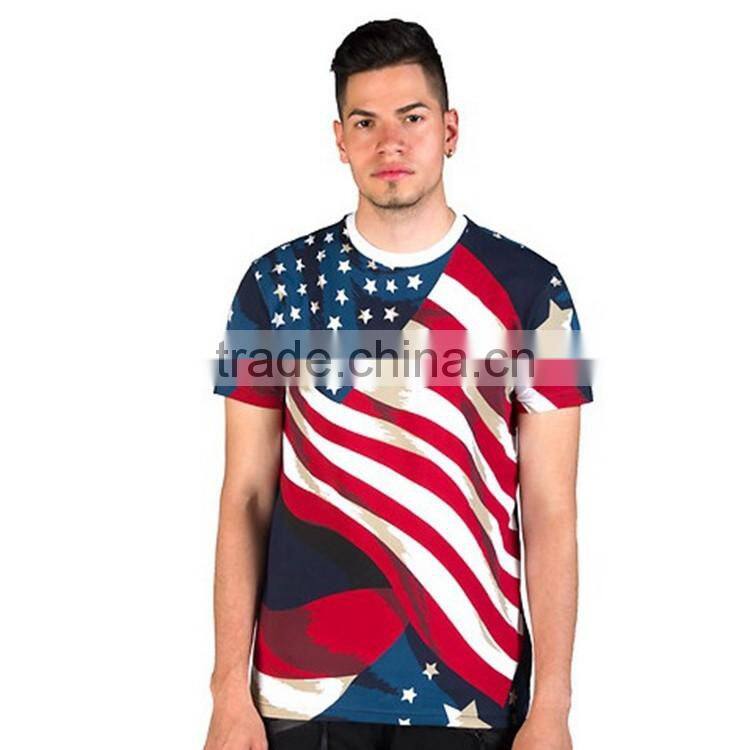 Professional custom design fashion flag top dry fit running shirt