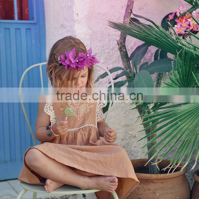 2017 wholesale kids frocks party white flower girl dress boutique clothing new model girl dress