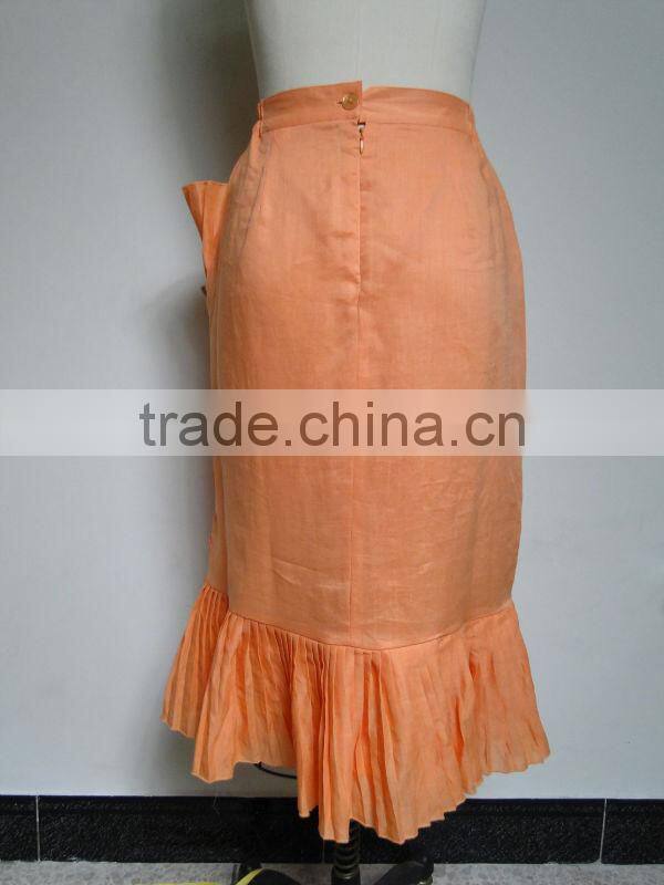 Ladies embroidery linen church suit