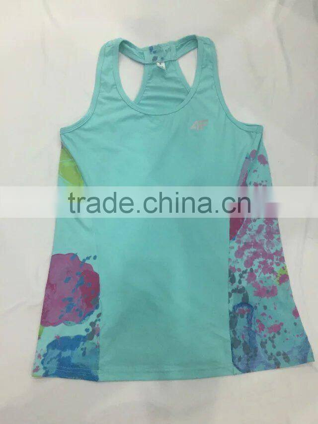 Ladies sexy hot selling sports vest running top