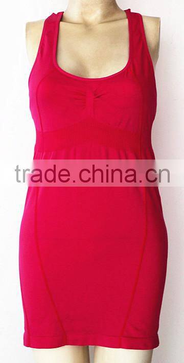 Seamless latest ladies' racer back tank top