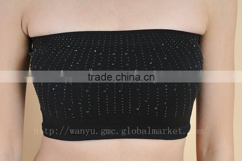 Factory offer Sex Girls Underwear black sexy tube tops