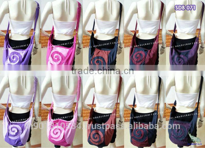 Thai Large Cotton Shoulder Hippie Boho Hobo Sling Crossbody Yaam