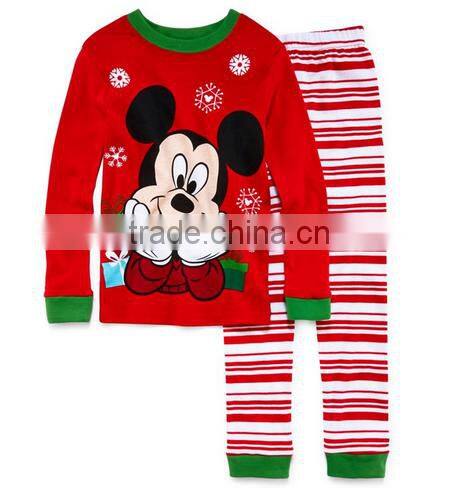 Beautiful sets for girls Christmas fashion pattern new design pattern new design cheap pajamas set