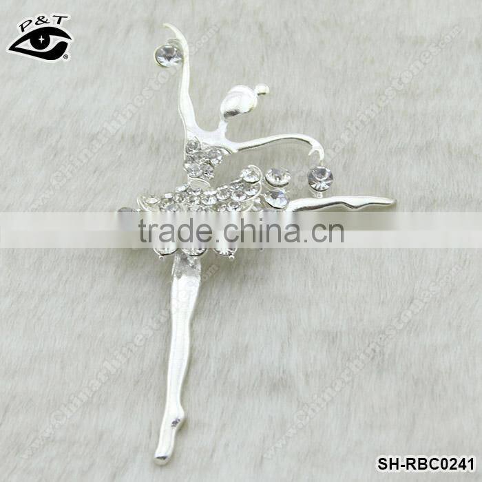 Dance Girl Shape Wedding rhinestone brooches pins rhinestone brooch pin small wedding invitation brooch pins