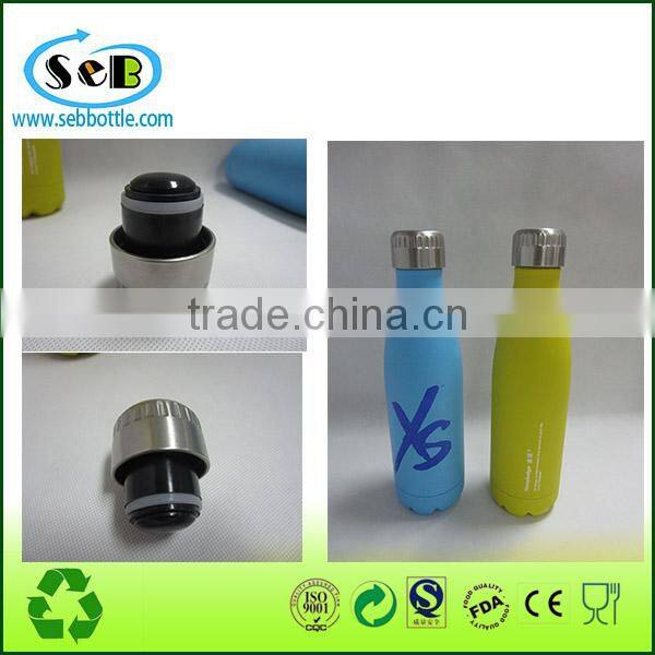 The best selling double wall stainless steel coke bottle vacuum cola bottle with colorful painting