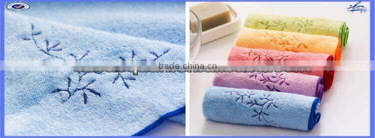 2015 hot sale square bamboo fiber face towel China mamufacturer